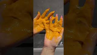 Lush Sparkly Pumpkin shower slime review / demo #lush #showerslime #sparklypumpkin #pumpkin #fyp