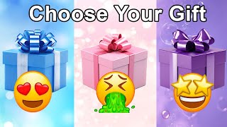 Choose Your Gift 😃🥰🎁 3 gift box challenge | Blue Purple or Pink 💙💗💜😊