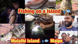 Fishing on a Malpe Island🎣🐟 Malathi Island🎣🐟 #deviproductions