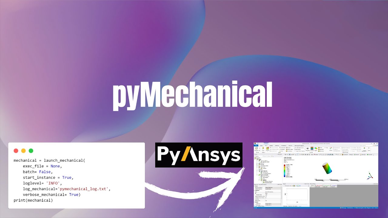 Pymechanical In One Video Ansys Python Tutorials Pyansys Youtube