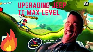 Upgrading Jeep Till Max || Hill Climb Racing 2