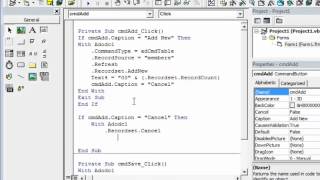 VB6 - How to connect ADO with MSAcess 2007 (*.accdb) Database - Tutorial 2.mp4