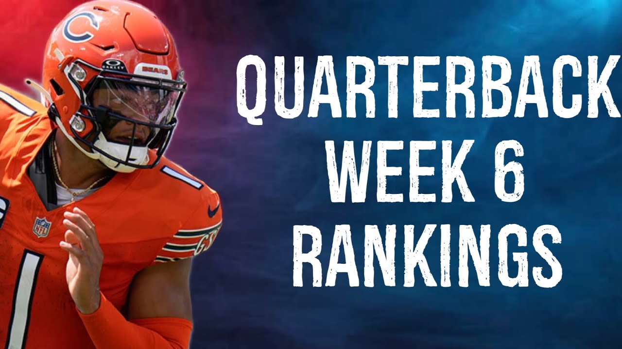 Top 15 Quarterback Rankings Week 6 Fantasy Football - YouTube