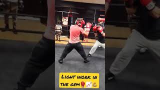 light sparring getting back to work!!