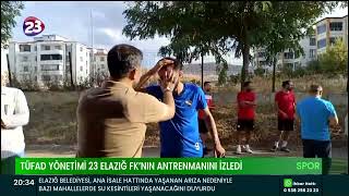 TÜFAD YÖNETİMİ 23 ELAZIĞ FK’NIN ANTRENMANINI İZLEDİ