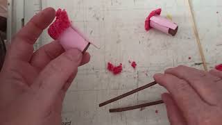 Watch me make cute shoes for a Barbie Doll - Part 3