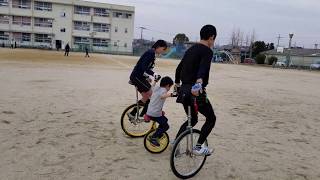 一輪車乗れるまでの道　練習4日目～八田荘小学校一輪車クラブ