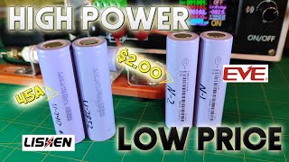 HIGH POWER, LOW PRICE // LISHEN LR2170LA \u0026 EVE 40P // 45A CELLS IN A $600 72V SURRON BATTERY?