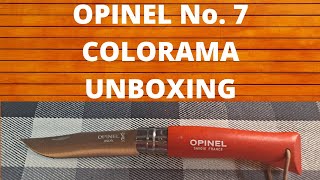 OPINEL No. 7 COLORAMA ORANGE UNBOXING, EVERYDAY CARRY, EDC,