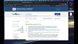 Find recent articles in PubMed