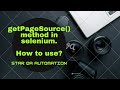 Get Page Source method in selenium, How to use?
