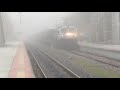 train in dense fog honking goc wdg4 notches up with btpn freight