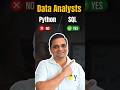 Should I Learn Python or SQL? #python #sql #code #analysts
