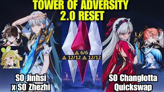 S0 Jinhsi x Zhezhi \u0026 S0 Carlotta x Changli WuWa TOA | Tower of Adversity | Wuthering Waves 2.0