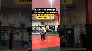 Kid Grappler Flows through Techniques ☯️🤼🥋 Tai Chi Grappling with KIDS