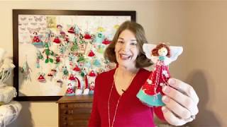 DIY Felt and Fabric Angel Christmas Ornament