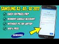 Samsung A5 (2017) Frp Bypass | Remove Google Account Lock Without PC