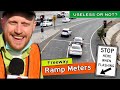 Why the extra RED LIGHT on freeway ramps?