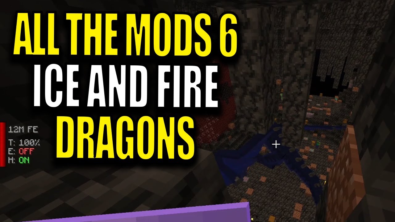 Ep31 Ice And Fire Mod Dragons - Minecraft All The Mods 6 Modpack - YouTube