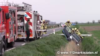 Persoon bekneld bij ongeval op Stavenisseweg bij Stavenisse