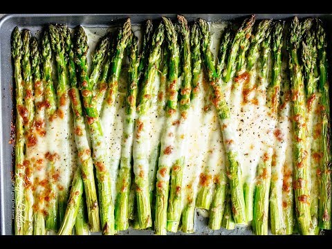 Baked asparagus with cheese sauce recipe