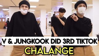 Taehyung Did Jungkook 3rd Song Tiktok Dance Challenge, V \u0026 JK New Tiktok