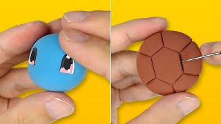 Pokémon Clay Art: Squirtle!! Water-type Pokémon [satisfying video]