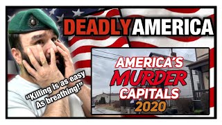 British Marine Reacts To The 10 MOST DANGEROUS CITIES in AMERICA for 2020