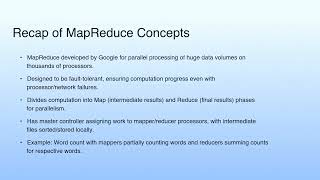 Recap of MapReduce Concepts | Lecture 23: MapReduce-Tutorial