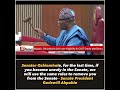 “Senator Oshiomhole, for the last time, if you become unruly in the Senate.