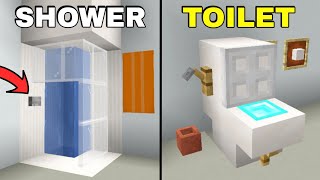 Minecraft: 10+ BEST Working Bathroom Build Hacks!