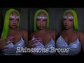 How To Create Rhinestone Brows| Exotic Brows| Real Time Video | Kshalonte