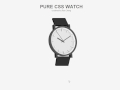 PURE CSS 3D WATCH