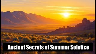 Ancient Secrets Of Summer Solstice