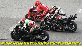 HoleShot Practice Start MotoGP Sepang Test 2025