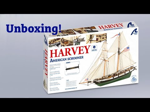 Unboxing of the new Harvey American Schooners model kit