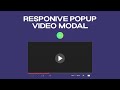 YouTube Video Modal with Pulse Animation | HTML, CSS & JS