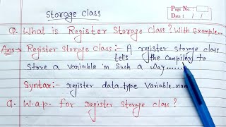 register storage class in c | when to use register variable in c with example