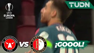 ¡DEFINICIÓN PERFECTA! Kökçü marca | Midtjylland 0-2 Feyenoord | UEFA Europa League 22/23-J3 | TUDN