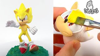 Create Super Sonic with Clay / Sonic the hedgehog / Clay Art / Sculpey [ kiArt ]