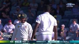 kagiso Rabada's super spell of fast bowling vs AUSTRALIA (perth test 2016) FULL HD