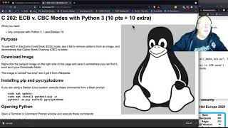 C 202 ECB v CBC Modes with Python 3
