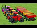 HARVESTING AND LOAD RYE WITH BIG BUD TRACTORS - Farming Simulator 22