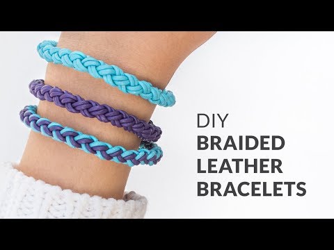 DIY Round Braid Leather Friendship Bracelets | Curly Made DIY Round Braid Leather Friendship Bracelets | Curly Made