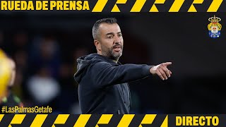 Rueda de prensa de Diego Martínez previa a #LasPalmasGetafe | UD Las Palmas