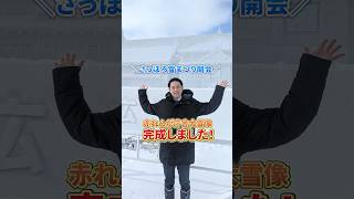 【北海道知事】さっぽろ雪まつり！赤れんが庁舎大雪像完成！