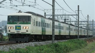 JR185系A8編成 4002M 特急スワローあかぎ2号 新宿行き JR高崎線 熊谷～行田 区間