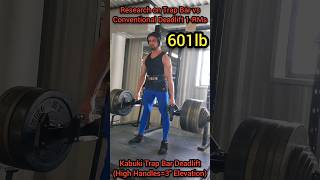 Research on Trap Bar vs Conventional Deadlift Max