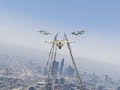 ireani fighter jet drone helicopters attack on isreali base convey in gta 5