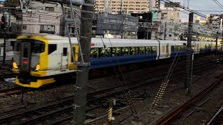 【2日限りの運行】9302M 総武快速線 E257系500番台NB-16編成 特急 しおさい82号 東京行 津田沼～船橋間 通過 A0102-17